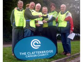 Neil McBride, John Heddon, Geoff Bigg, Bill Thomas, Dave Landy and Phil Reilly with Sam Archibald from Clatterbridge